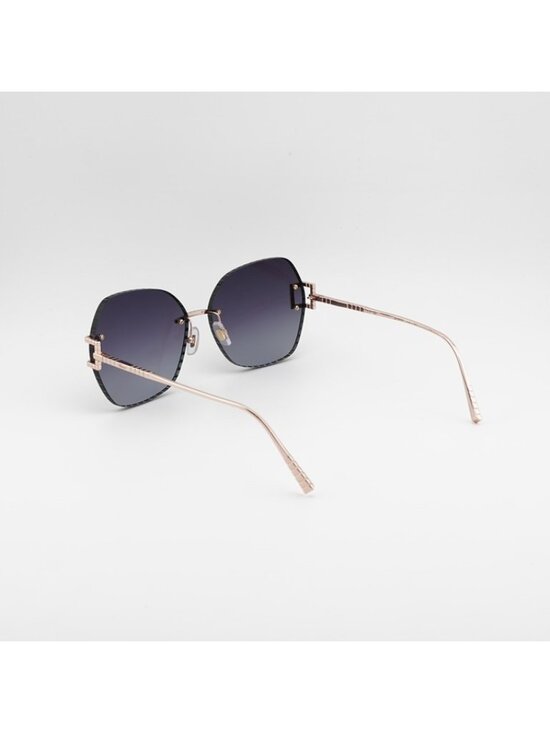Chopard SCHG31M 08FC Sunglasses Gold Butterfly Frame, Smoke Lenses main image 5